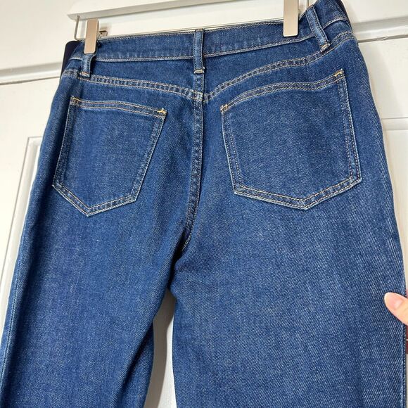 Hatch The Straight Leg Maternity Jeans Size Maternity 27 True Blue Crop - Picture 13 of 13